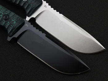 Wysokiej jakości FX-131 stały D2 ostrze czarny zielony Micarta długopis taktyczny nóż myśliwski odkryty camping przetrwać noże i K osłona