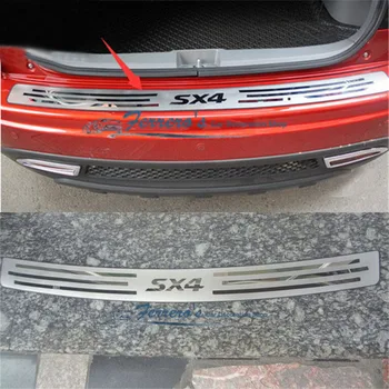 Wysokiej jakości panel tylny próg ze stali nierdzewnej,ochraniacz tylnego zderzaka do Suzuki SX4 2007-2012 Car-styling Car-covers