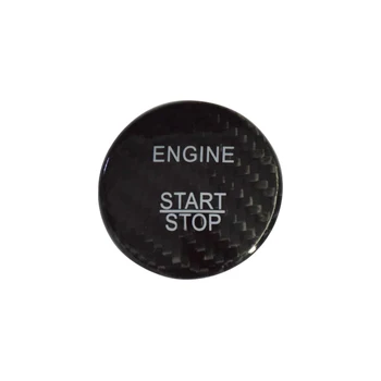 Włókno węglowe samochodowy silnik Start Stop przycisk pokrywa nakładka Pokrywa dla Mercedes Benz C Class W205 AMG GLC GLA GLS GLE CLA X253 akcesoria
