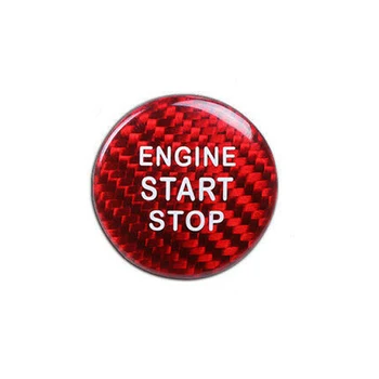 Włókno węglowe silnik Start Stop przycisk pierścień pokrywa wykończenie naklejka dekoracyjna do LEXUS IS250 350 300 200T 2013-2017 stylizacja wnętrza samochodu