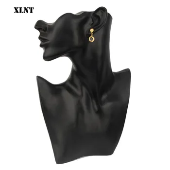XLNT New Titanium Steel Highquality Beautiful Roman Numeral Gold Color Inlaid Drop Earrings For Women Earring Jewelry Gift