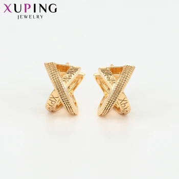 Xuping Fashion Earring Jewelry pozłacane kolczyki-pierścionki dla kobiet popularny projekt prezent na Dzień matki 96859