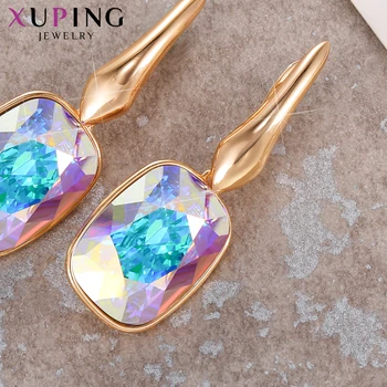 Xuping Jewelry luksusowe obręcze kolczyki kryształy wolny opakowanie na prezent prezenty na Dzień matki dla kobiet dziewczyn S150-20555