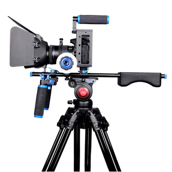 Yelangu DSLR Rig Camera Cage Kit ramiennej stabilizator systemu wideo Rig do Canon 5D Mark III IV 6D 7D, Nikon D7200 Sony A7 GH5 GH4