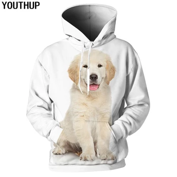 YOUTHUP 2020 New Animal 3d Print Hoodies For Men Women Hoodies Hoodies Puppy Print Cute Sweatshirts Men Plus Size 5XL 3d sweter