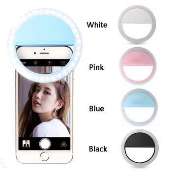 Z50 Led Selfie Ring Flash Light Camera Enhancing Photography Lamp Luminous Self-fill light for Android iphone