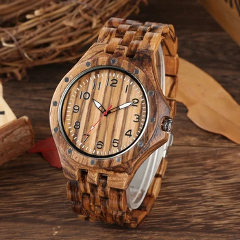 Zabytkowe drewniane zegarki męskie nity obudowa zegar drewniany zegar dla człowieka godzinę zegar pełna drewniana bransoletka zegarek Kwarcowy prezenty przedmioty
