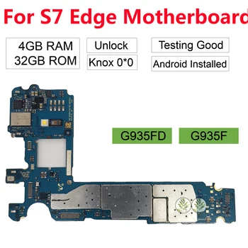 Zamiennik dla Samsung Galaxy S7 Edge G935F G935FD odblokowany podstawowe płyta główna 32GB Unlock Europe Version