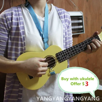 Zbyt tanio więcej kolorów ukulele eletric pasek gitarowy Guitarra bas akcesoria części hak spersonalizowane czarny nylon akustyczny miękki