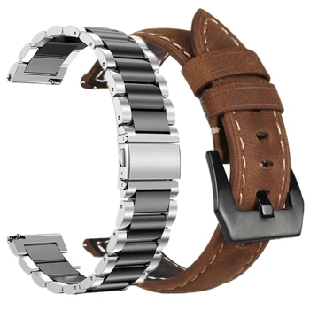 Zestawy pasków do zegarków Garmin Forerunner 245 645 Vivoactive 3 4 Smart Bracelet Band skórzany pasek