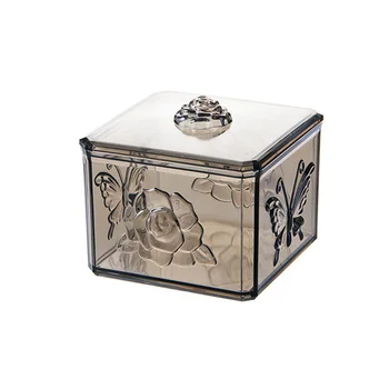 Znakomity Makijaż Organizator Kosmetyczne Pudełko Do Przechowywania Biżuterii Pudełko Stołowa Wykończenie Dekoracji Tampon Wacik Przechowywania