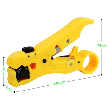 ZoeRax nóż i Striper do CAT5 CAT6 płaski lub okrągły STP/UTP kabel do rozbiórki ręczne narzędzie do RG59/6/7/11 narzędzie