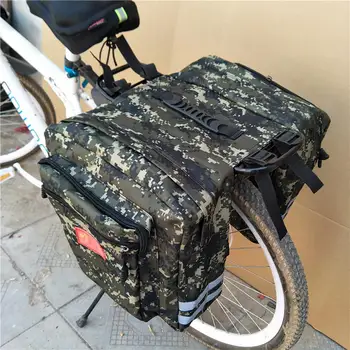 Zwiększona kamuflażu седельная worek 35l MTB Mountain Bike Rack седельная torba wielofunkcyjny rower Pannier tylne siedzenie bagażnika torba