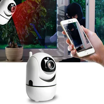 Śliczne Wifi Auto Tracking Human Cloud Camera 1080P Wireless IP Camera Home Security CCTV Surveillance Network