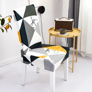 ślubne pokrowce na krzesła elastan elastyczne liście drukowane pokrowce na krzesła jadalnia моющаяся całkowicie owinięty pokrywa siedzenia