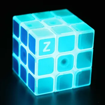 Świecą w ciemności 3 warstwy Magic Cube Puzzle Toy Magic Cube Toys For Kids Children Educational Gift Toy Luminescence