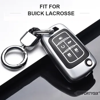 Świecące stop cynku Fold Flip Remote Car Case Key Fob Shell dla Buick Lacrosse Chevrolet Camaro Cruze Equinox Impala GMC Terrain